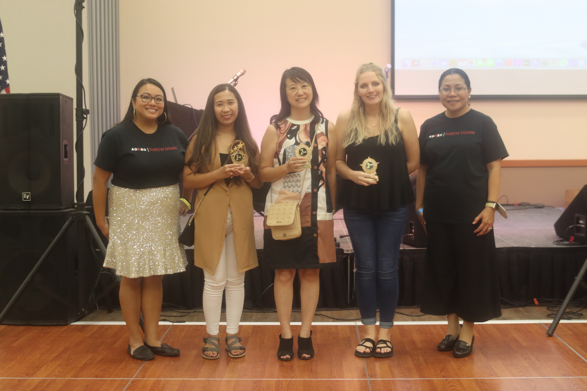 Ube Throwdown winners posing together after the competition.